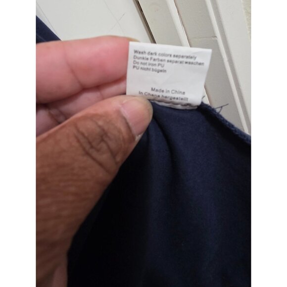 Grace Karin Women's Navy Blue Ruffled Open Front 3/4 Sleeves Blazer Jacket Size - Picture 9 of 9